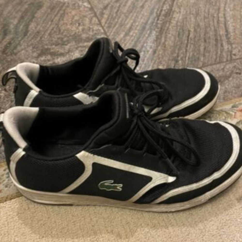 Lacoste Live Running Shoes EUC Black White